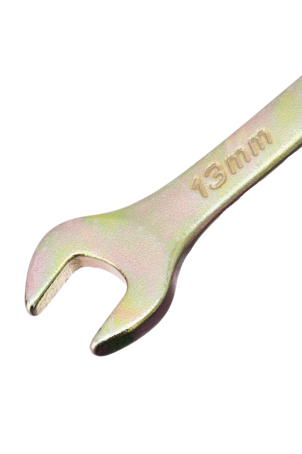 Ключ комбинированный, 13 мм, желтый цинк Сибртех
