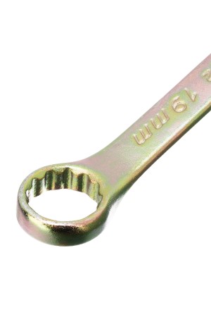Ключ комбинированный, 19 мм, желтый цинк Сибртех