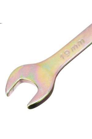 Ключ комбинированный, 19 мм, желтый цинк Сибртех