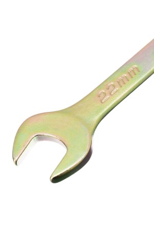 Ключ комбинированный, 22 мм, желтый цинк Сибртех