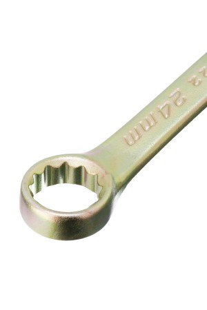 Ключ комбинированный, 24 мм, желтый цинк Сибртех