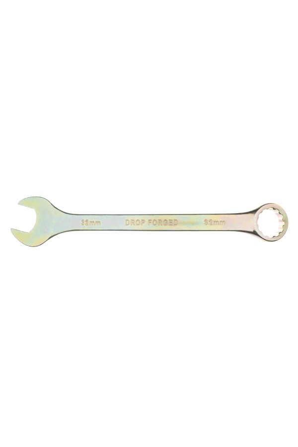 Ключ комбинированный, 32 мм, желтый цинк Сибртех