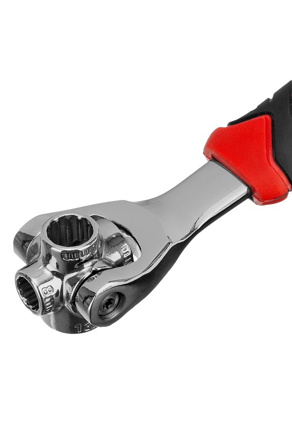 Ключ универсальный 48 в 1, СrV, 8-19мм, Spline Matrix