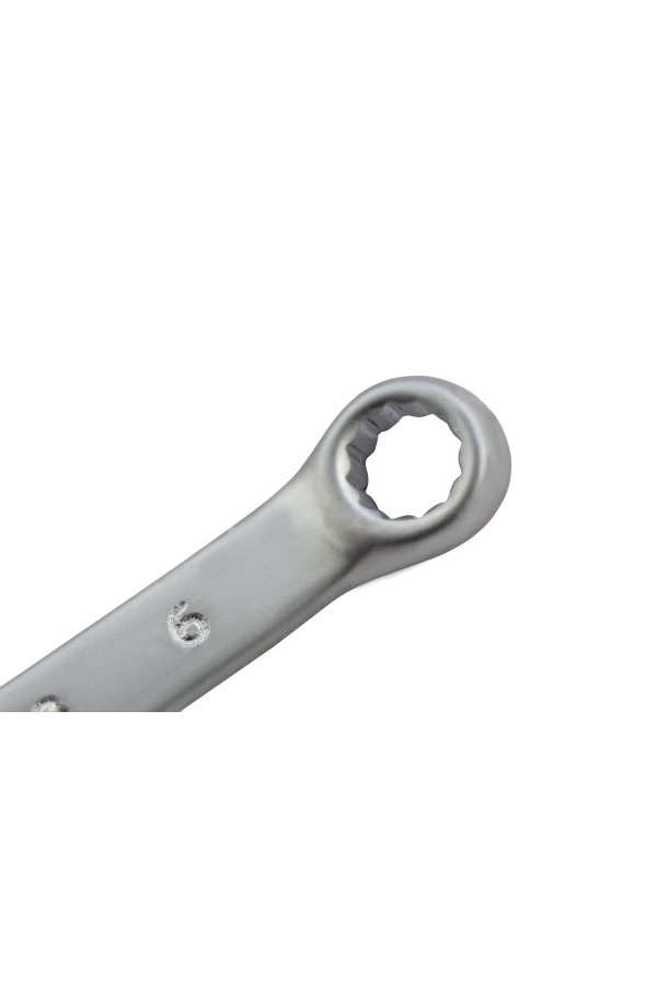 Ключ комбинированный, 6 мм, CrV, матовый хром Matrix