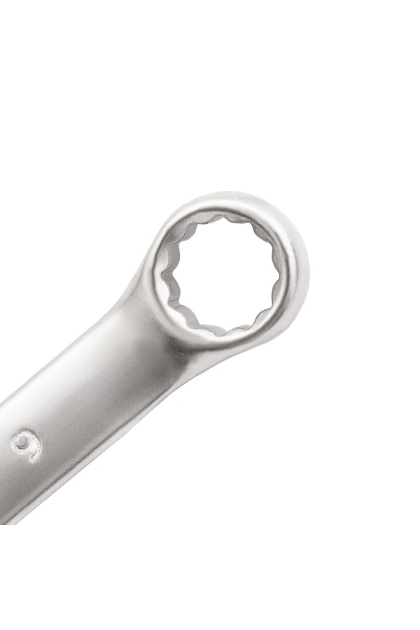 Ключ комбинированный, 9 мм, CrV, матовый хром Matrix