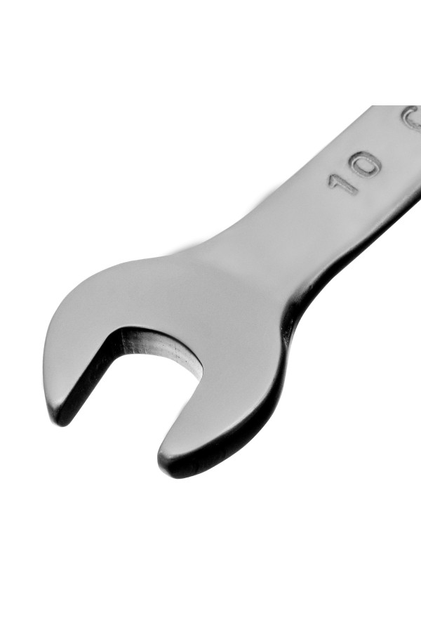 Ключ комбинированный, 10 мм, CrV, матовый хром Matrix