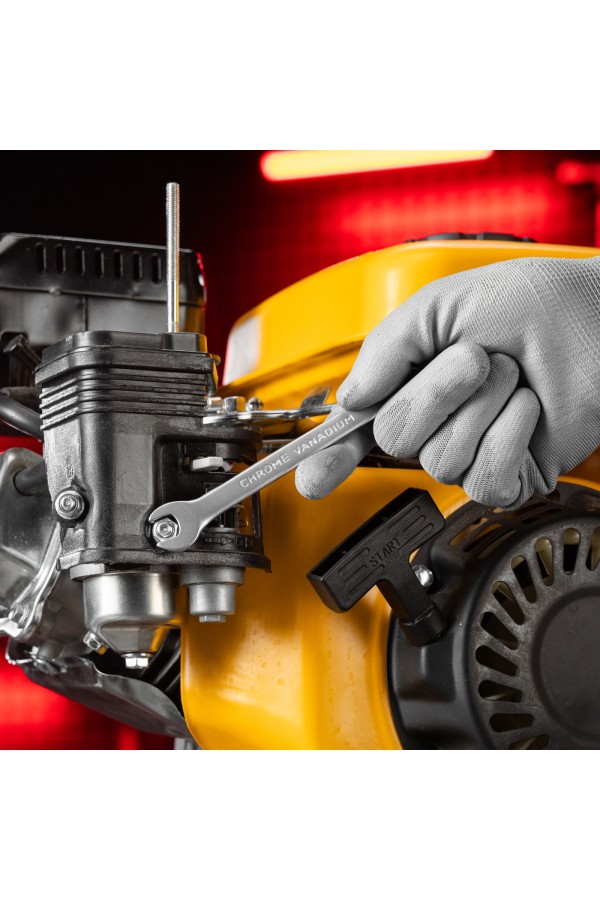 Ключ комбинированный, 10 мм, CrV, матовый хром Matrix