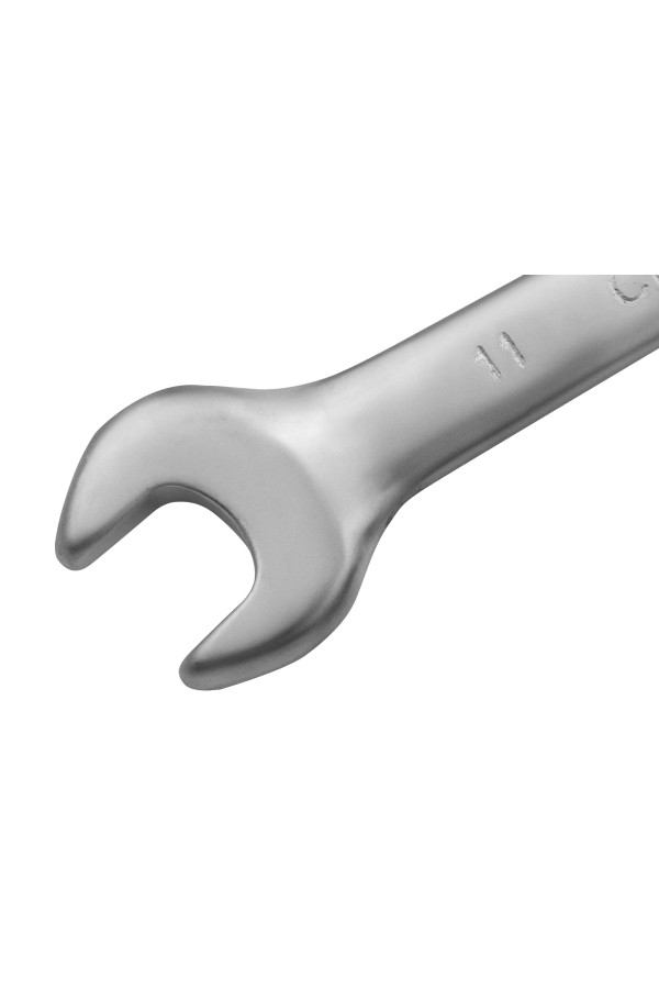 Ключ комбинированный, 11 мм, CrV, матовый хром Matrix