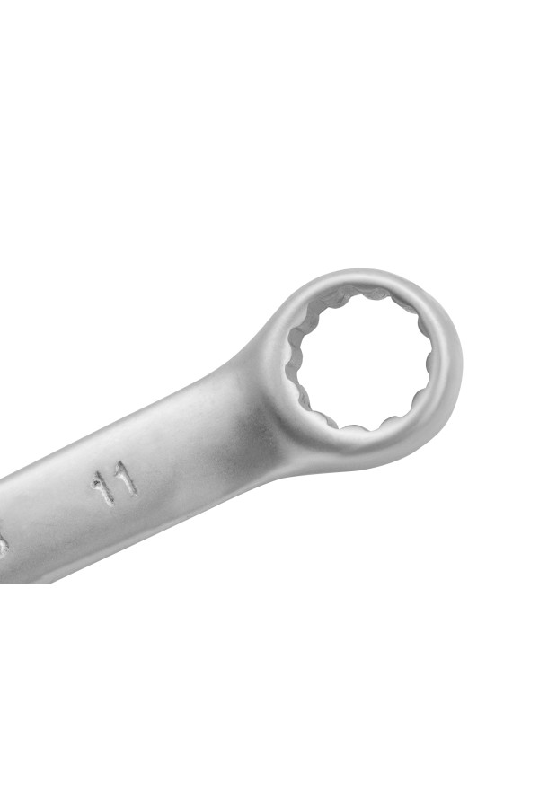 Ключ комбинированный, 11 мм, CrV, матовый хром Matrix