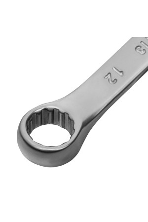 Ключ комбинированный, 12 мм, CrV, матовый хром Matrix