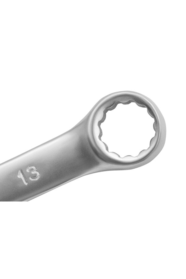 Ключ комбинированный, 13 мм, CrV, матовый хром Matrix