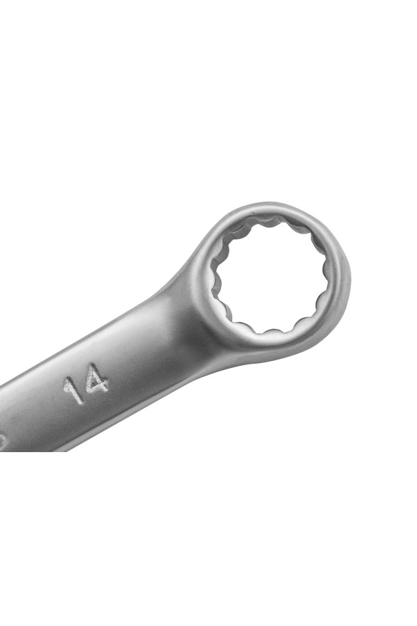 Ключ комбинированный, 14 мм, CrV, матовый хром Matrix