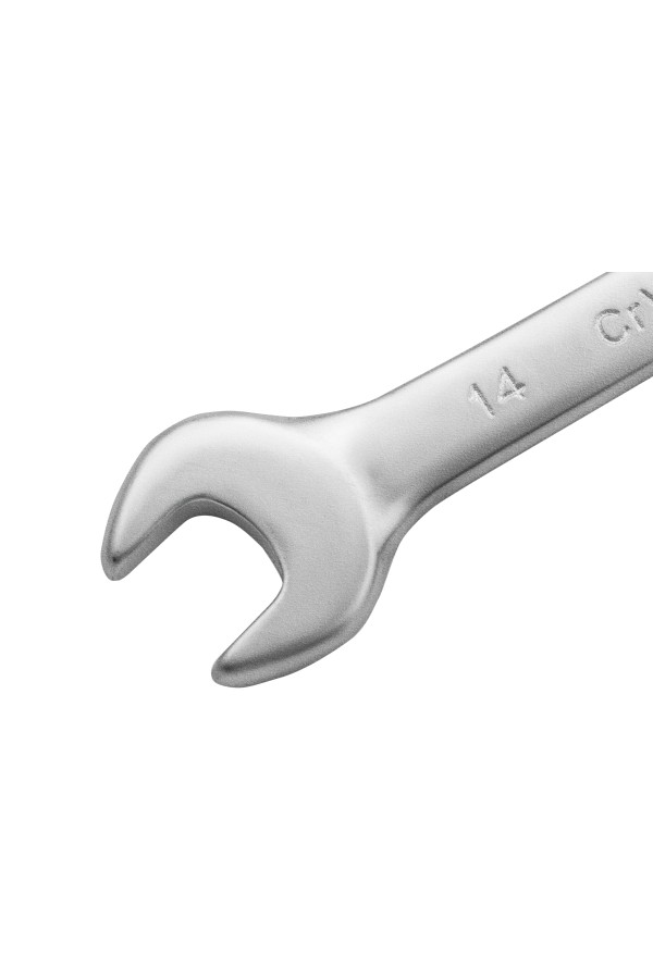 Ключ комбинированный, 14 мм, CrV, матовый хром Matrix