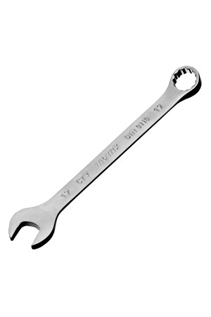 Ключ комбинированный, 17 мм, CrV, матовый хром Matrix