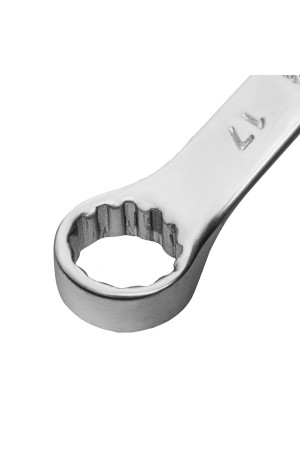 Ключ комбинированный, 17 мм, CrV, матовый хром Matrix