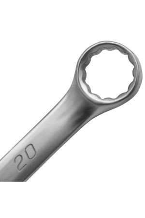 Ключ комбинированный, 20 мм, CrV, матовый хром Matrix