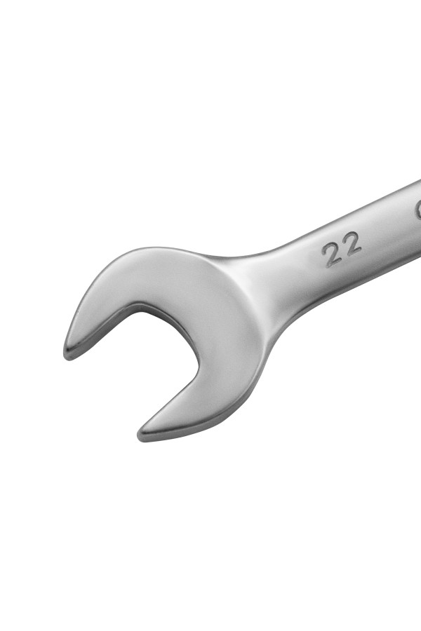Ключ комбинированный, 22 мм, CrV, матовый хром Matrix