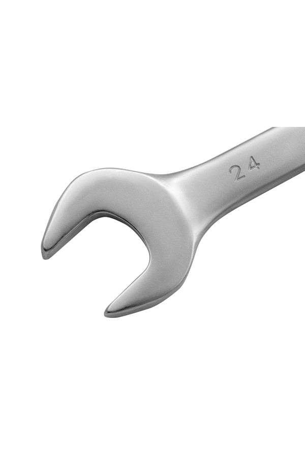 Ключ комбинированный, 24 мм, CrV, матовый хром Matrix