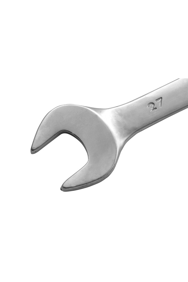 Ключ комбинированный, 27 мм, CrV, матовый хром Matrix