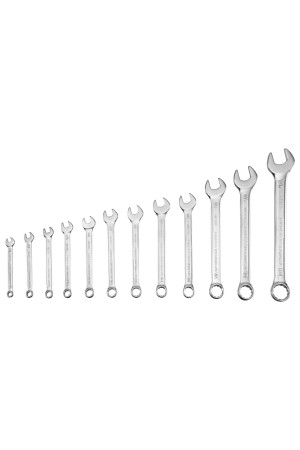 Набор ключей комбинированных 6-22 мм, 12 шт, CrV, холодный штамп Gross