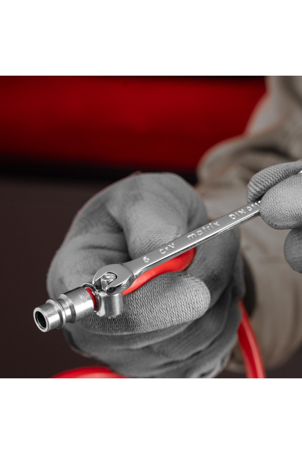 Ключ комбинированный, 6 мм, CrV, полированный хром Matrix