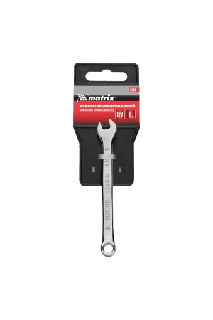 Ключ комбинированный, 6 мм, CrV, полированный хром Matrix