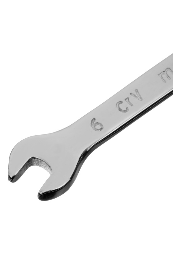 Ключ комбинированный, 6 мм, CrV, полированный хром Matrix