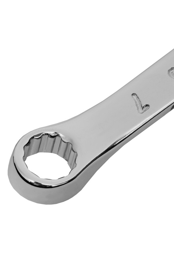 Ключ комбинированный, 7 мм, CrV, полированный хром Matrix