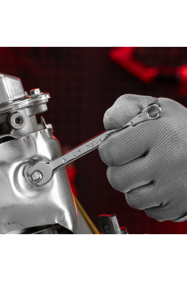 Ключ комбинированный, 8 мм, CrV, полированный хром Matrix