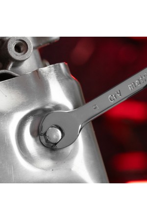 Ключ комбинированный, 9 мм, CrV, полированный хром Matrix