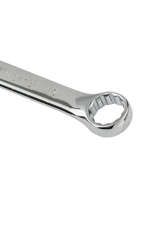 Ключ комбинированный, 16 мм, CrV, полированный хром Matrix