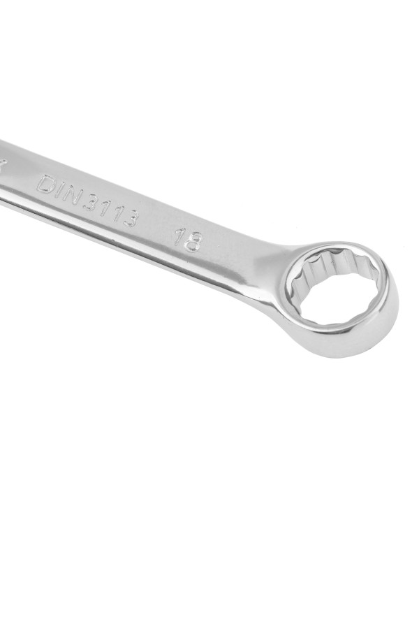Ключ комбинированный, 18 мм, CrV, полированный хром Matrix
