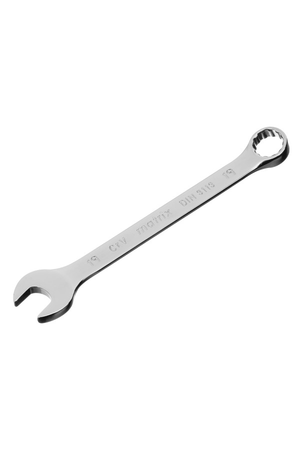 Ключ комбинированный, 19 мм, CrV, полированный хром Matrix