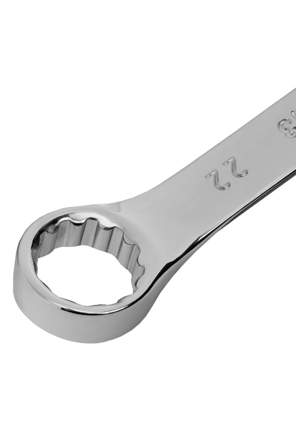 Ключ комбинированный, 22 мм, CrV, полированный хром Matrix