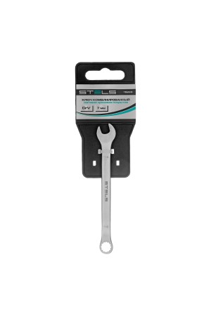 Ключ комбинированный, 7 мм, CrV, матовый хром Stels