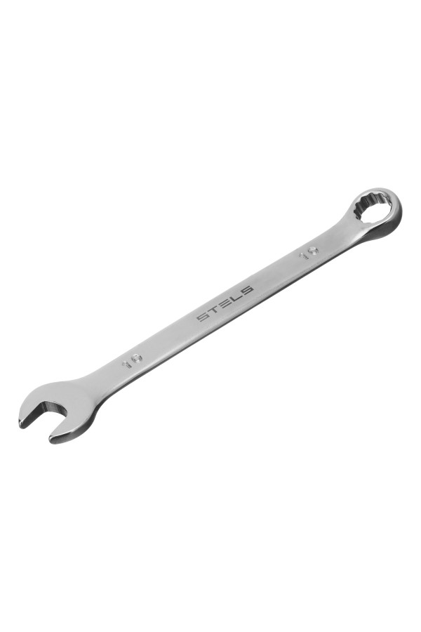 Ключ комбинированный, 10 мм, CrV, матовый хром Stels