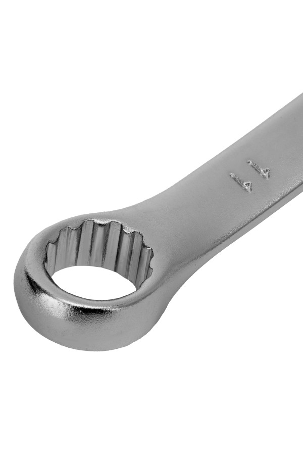 Ключ комбинированный, 11 мм, CrV, матовый хром Stels