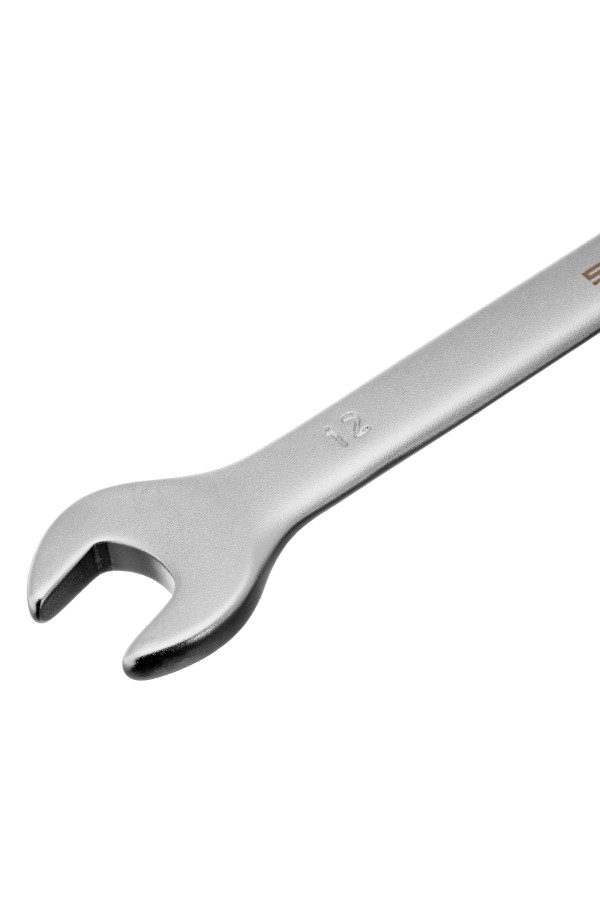 Ключ комбинированный, 12 мм, CrV, матовый хром Stels