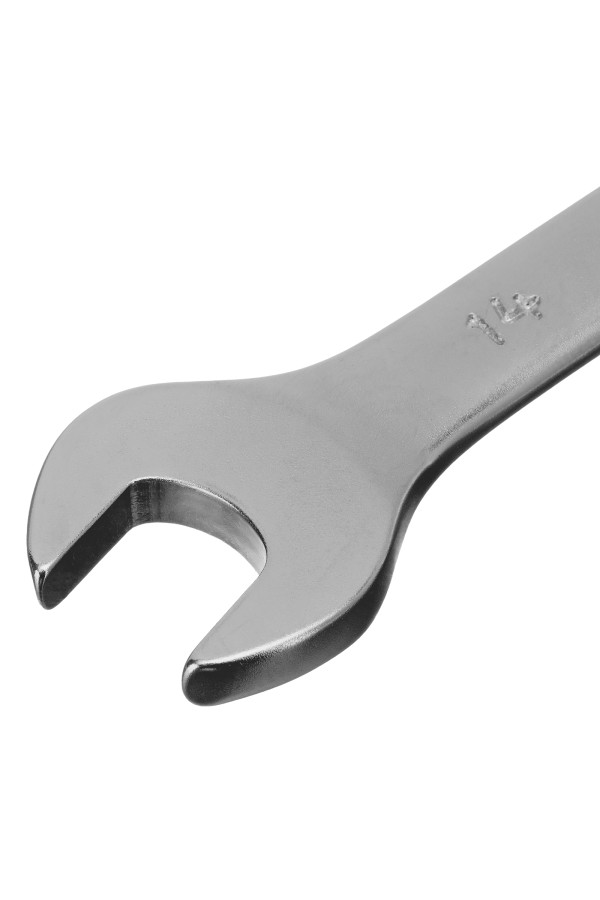 Ключ комбинированный, 14 мм, CrV, матовый хром Stels