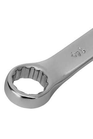 Ключ комбинированный, 14 мм, CrV, матовый хром Stels