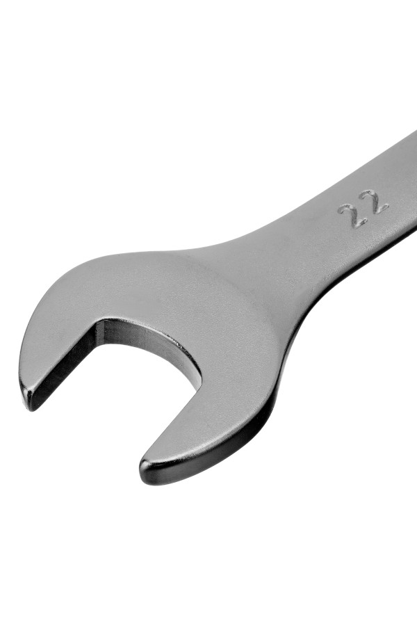 Ключ комбинированный, 22 мм, CrV, матовый хром Stels