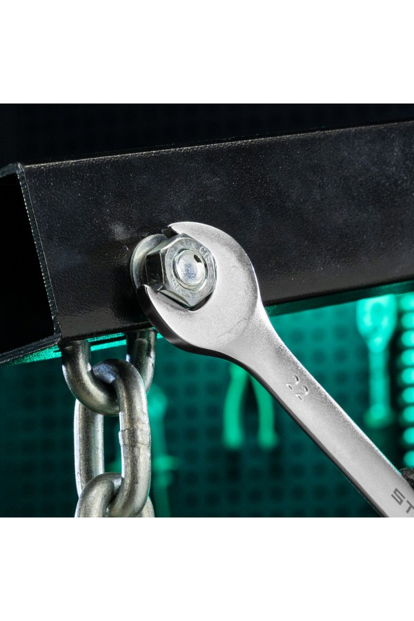 Ключ комбинированный, 22 мм, CrV, матовый хром Stels