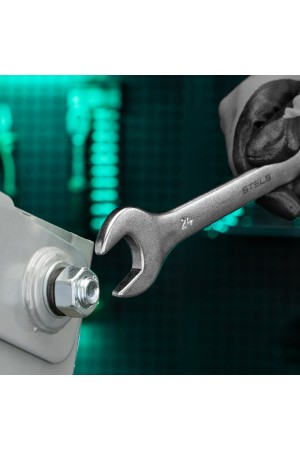 Ключ комбинированный, 24 мм, CrV, матовый хром Stels