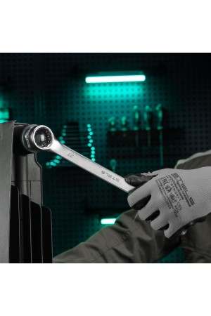 Ключ комбинированный, 27 мм, CrV, матовый хром Stels