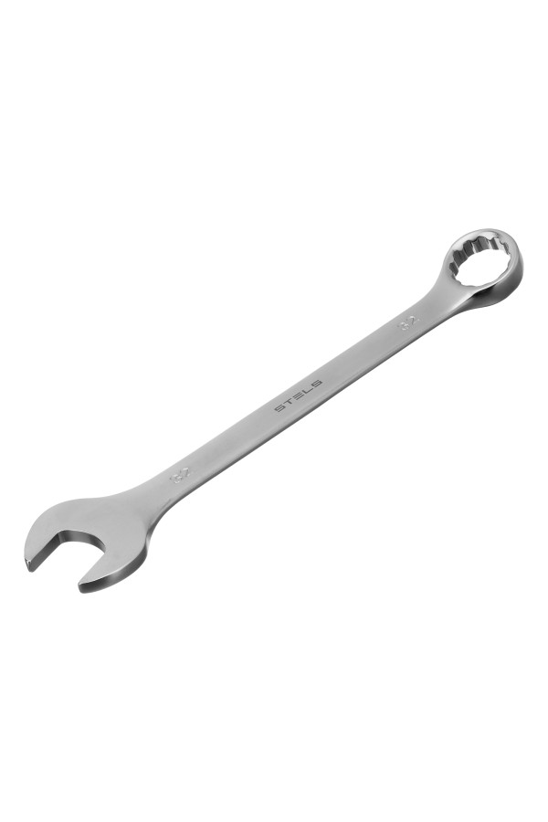Ключ комбинированный, 32 мм, CrV, матовый хром Stels