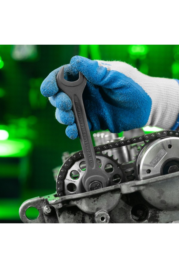 Набор ключей рожковых, 6 - 24 мм, 8 шт., CrV, фосфатированные Сибртех