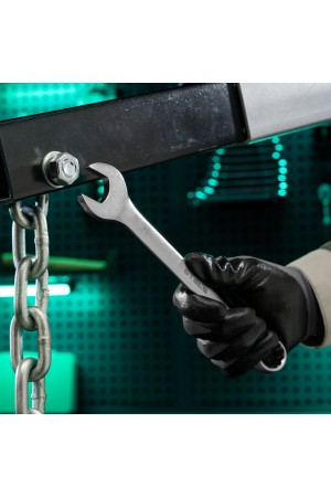 Ключ комбинированный, 21 мм, CrV, матовый хром Stels