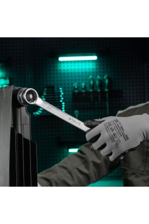 Ключ комбинированный, 25 мм, CrV, матовый хром Stels