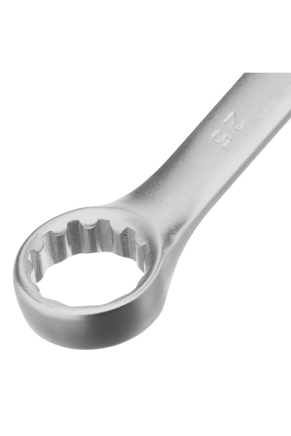 Ключ комбинированный, 25 мм, CrV, матовый хром Stels