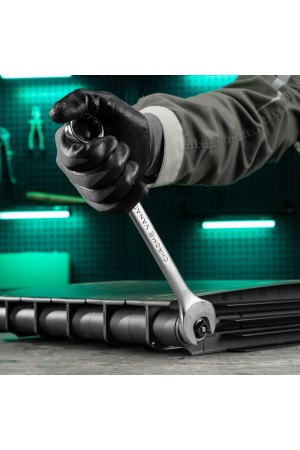 Ключ комбинированный, 25 мм, CrV, матовый хром Stels